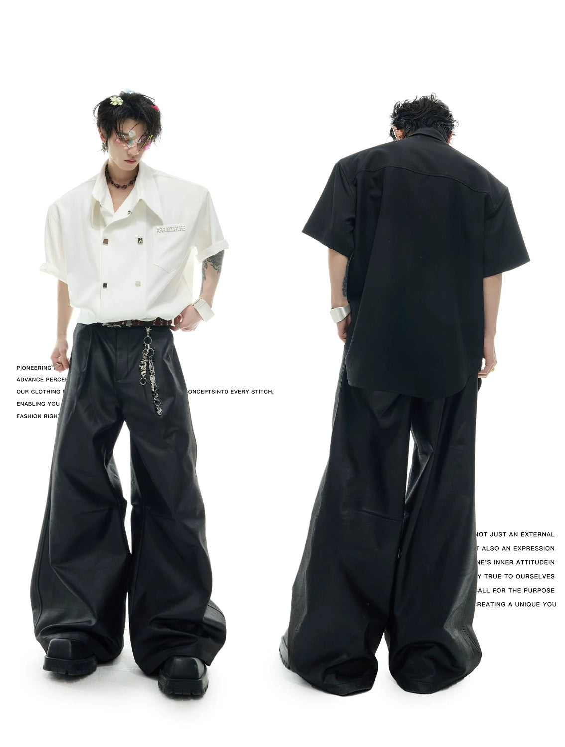 desc::double-breasted-boxy-short-sleeve-shirt-street-style-detail-img-2