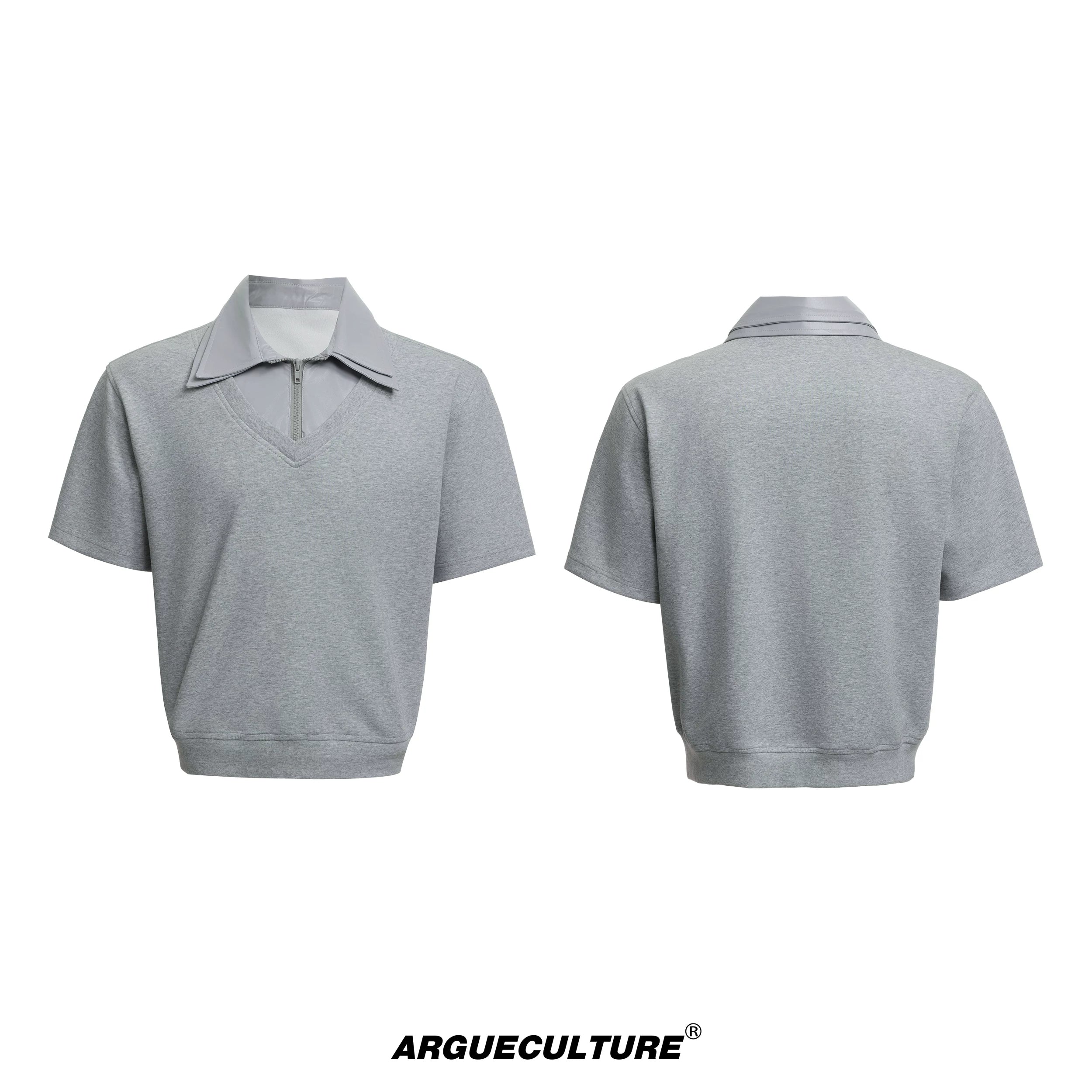 double-collar-relaxed-sport-set-urban-summer-co-ord-black-bottoms