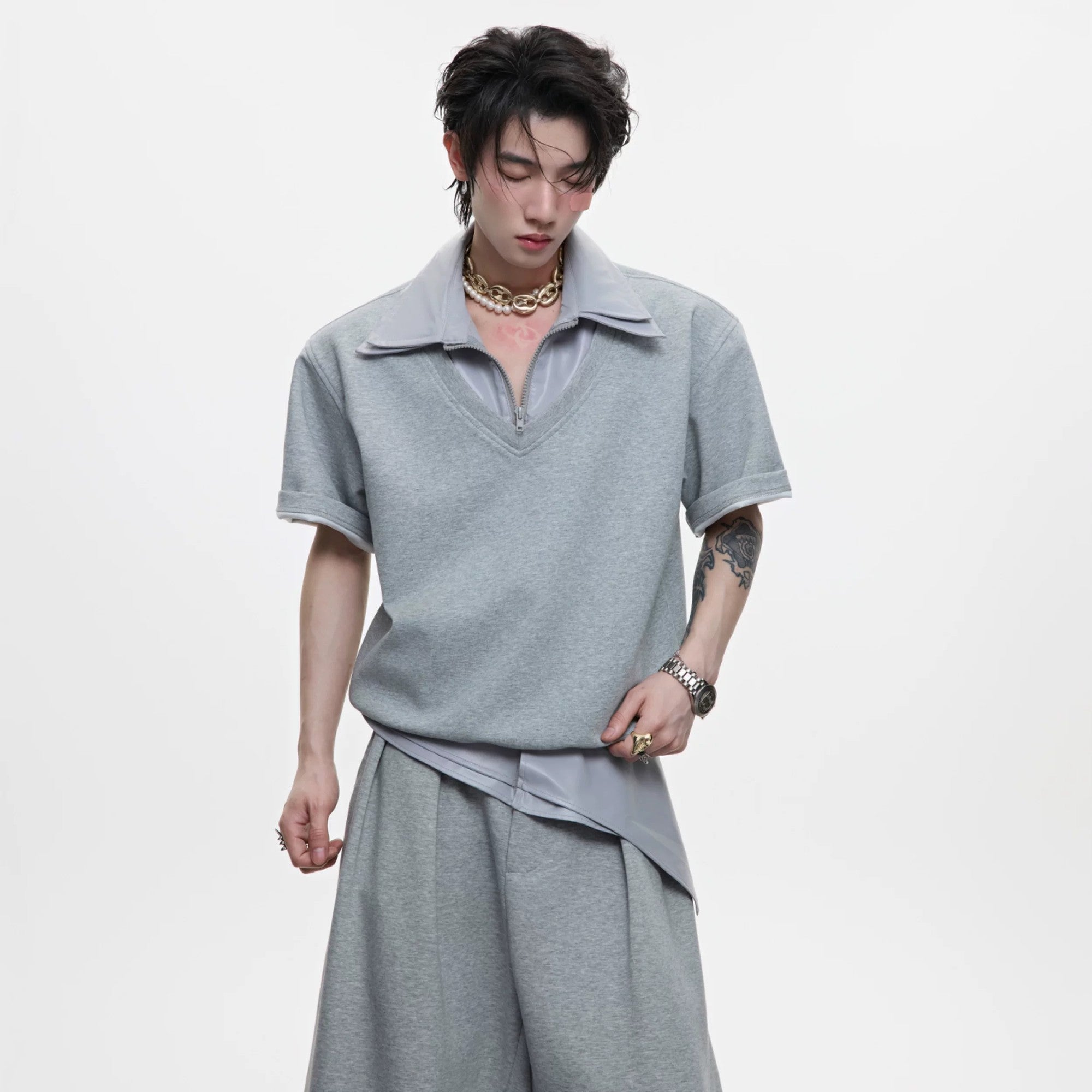 Close up of shiny breathable composite fabric texture