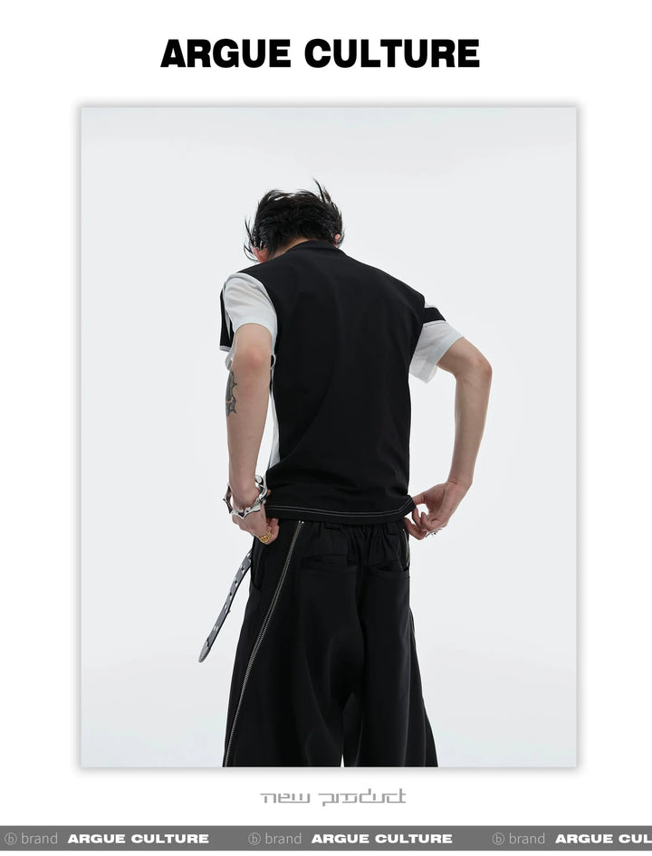 Double Layer Mesh T - Shirt | Loose Fit - See - Through - Avant - Garde Design - ArguE CulturE