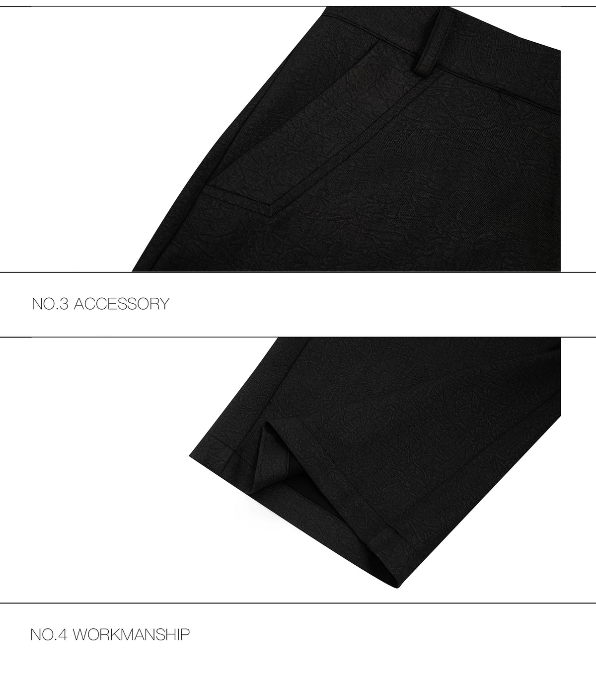 Double-Zipper Textured Straight-Leg Trousers | Grey - detail image 15