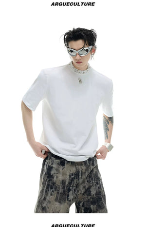 desc::embellished-pearl-mock-neck-oversized-streetwear-tee-detail-img-11