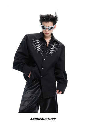 desc::embroidered-deconstructed-streetwear-shirt-for-men-detail-img-9