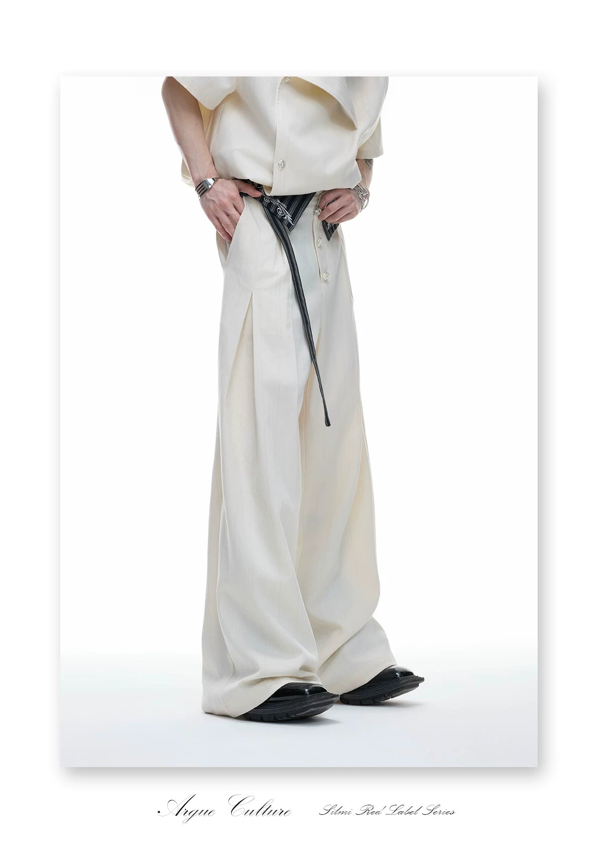 Embroidered High-Rise Wide-Leg Trousers | Relaxed - detail image 15