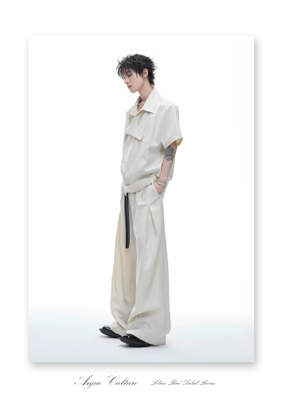 Embroidered High-Rise Wide-Leg Trousers | Relaxed - detail image 17