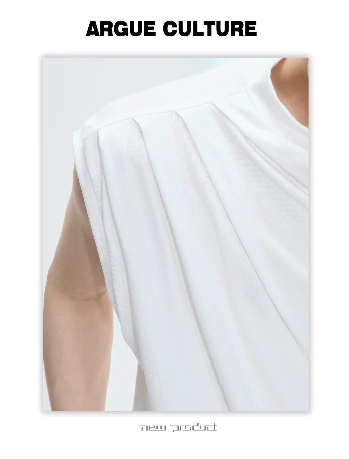 Embroidered Stretch Cotton Tank Top in Black, White & Gray - detail image 8