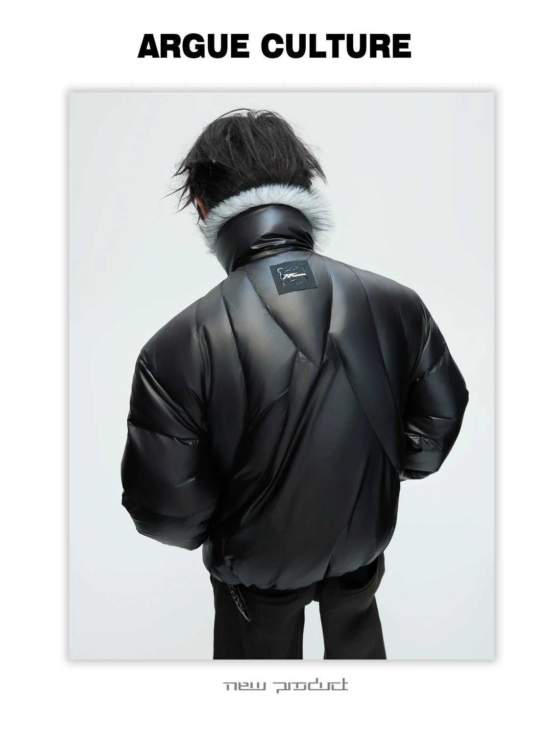 desc::faux-fur-collar-down-jacket-asymmetric-streetwear-puffer-detail-img-6