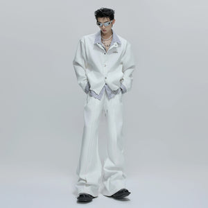 Detailed texture of the premium space cotton scuba fabric