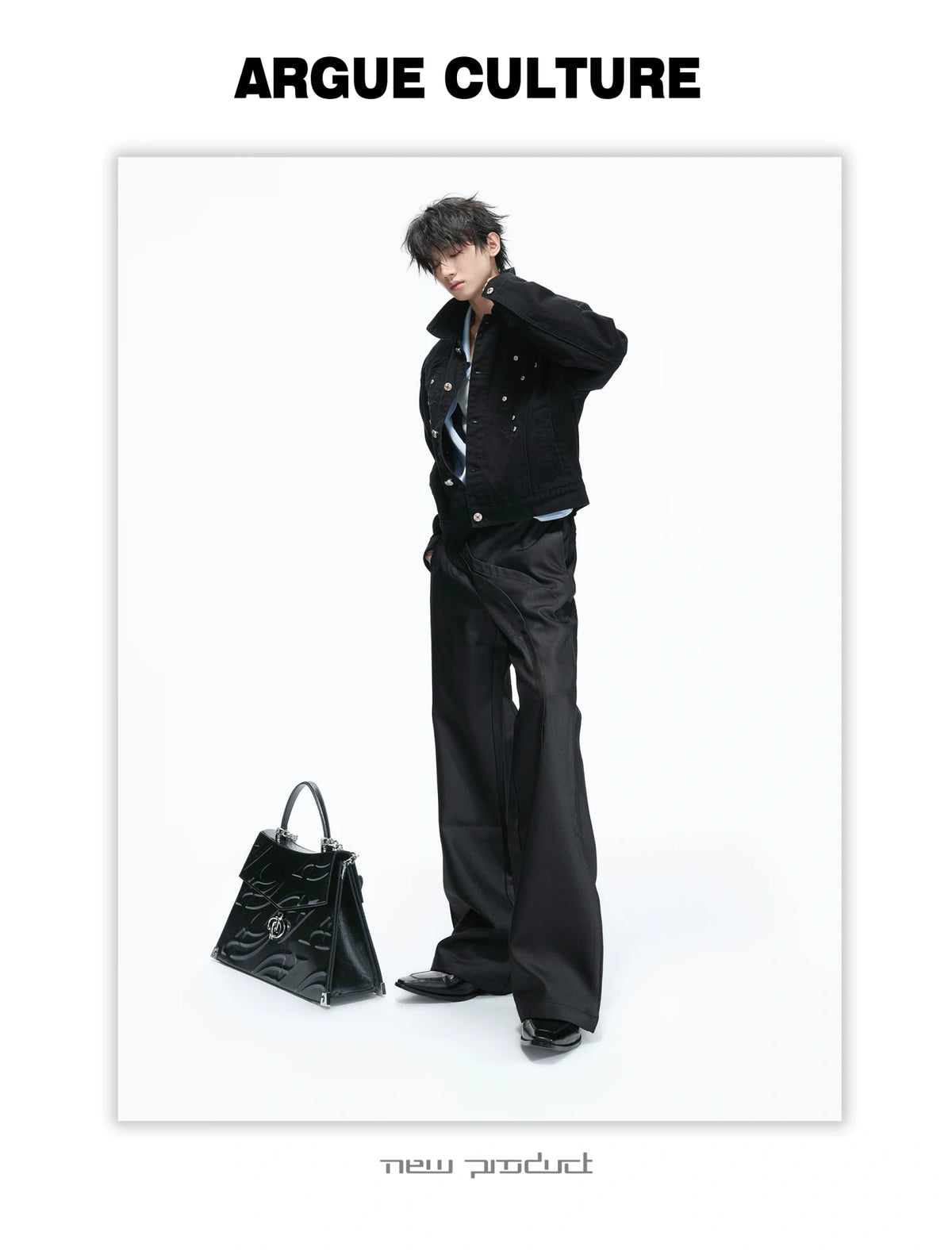 Floral Embroidered Rivet Cropped Denim Jacket - detail image 7