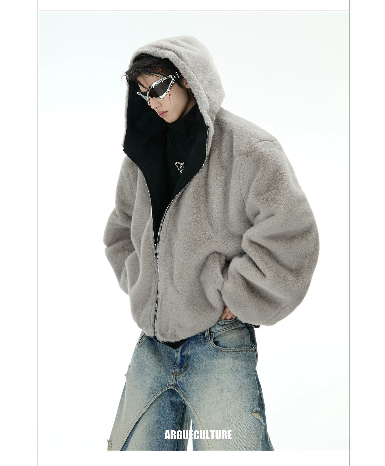 desc::fox-ear-reversible-hooded-padded-jacket-streetwear-detail-img-12