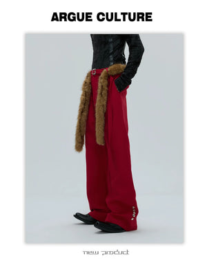 desc::fur-trimmed-flare-slim-wool-trousers-for-men-detail-img-12
