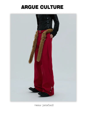 desc::fur-trimmed-flare-slim-wool-trousers-for-men-detail-img-13