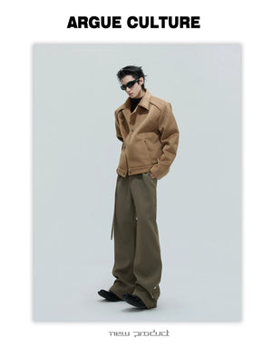 desc::fur-trimmed-flare-slim-wool-trousers-for-men-detail-img-3