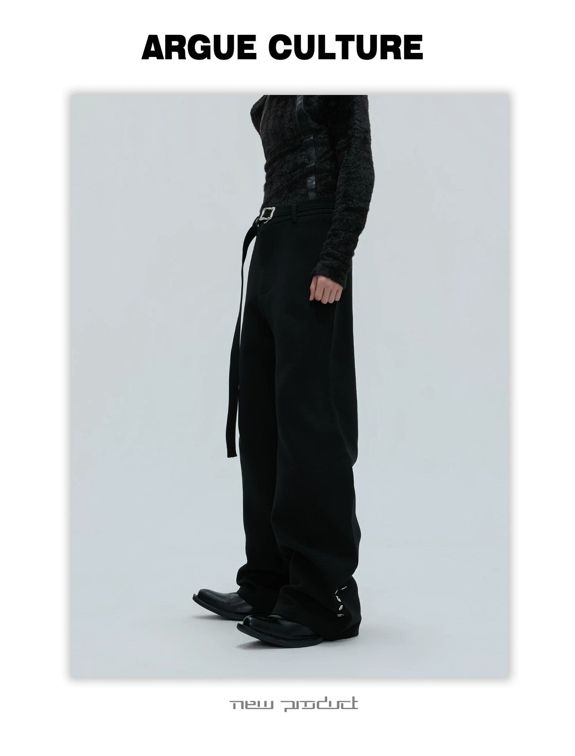 desc::fur-trimmed-flare-slim-wool-trousers-for-men-detail-img-6