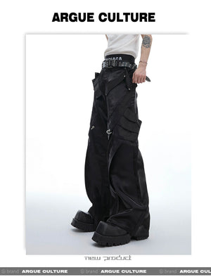 desc::futuristic-liquid-shine-flared-leather-pants-for-men-detail-img-6