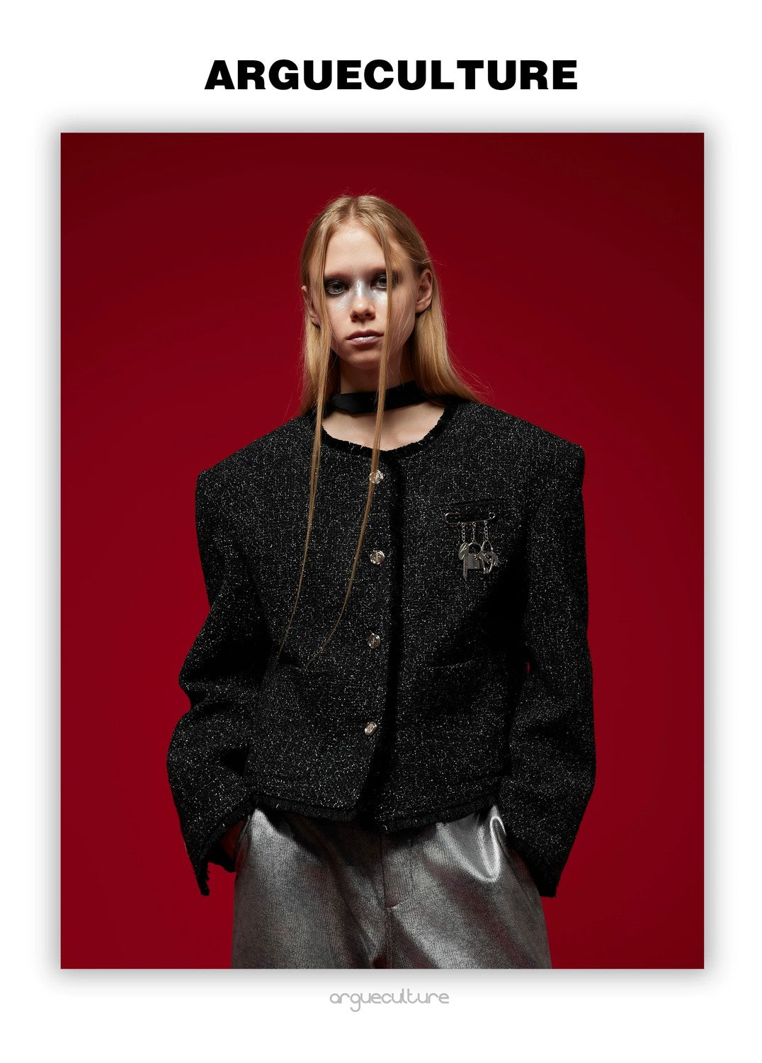 desc::glossy-textured-tweed-cropped-jacket-for-men-detail-img-14