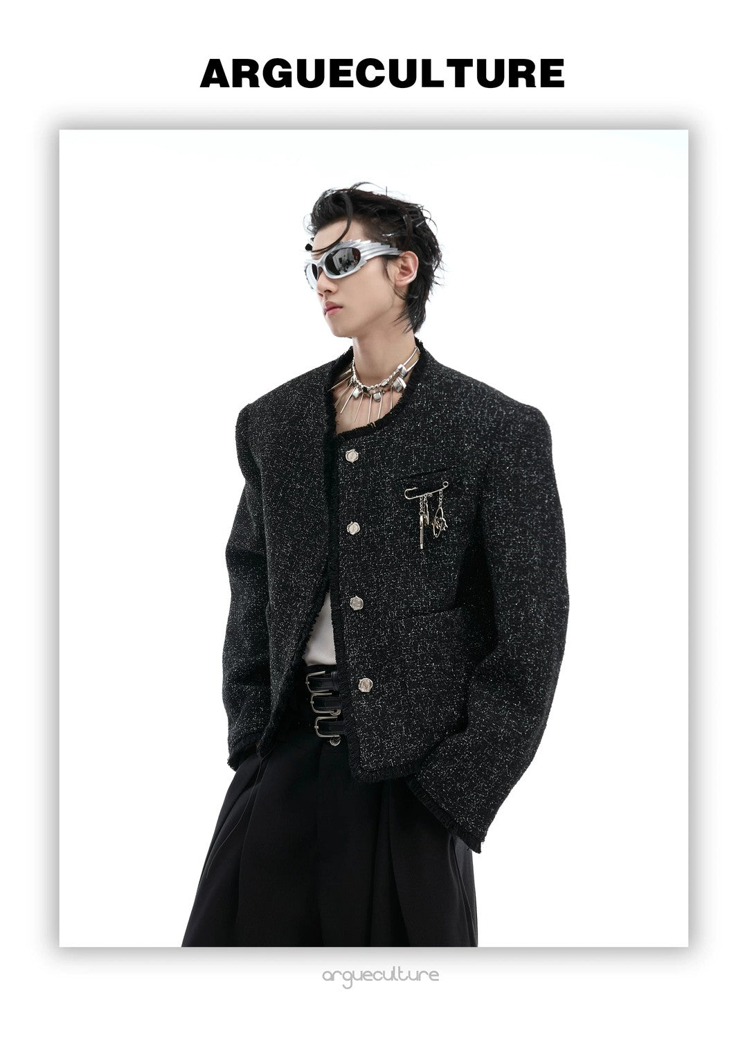 desc::glossy-textured-tweed-cropped-jacket-for-men-detail-img-8