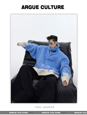 desc::gradient-faux-mink-knit-sweater-loose-streetwear-cardigan-detail-img-10