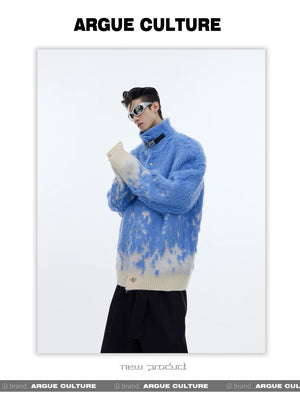 desc::gradient-faux-mink-knit-sweater-loose-streetwear-cardigan-detail-img-9