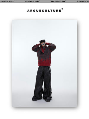 desc::gradient-faux-mink-v-neck-loose-streetwear-sweater-detail-img-23