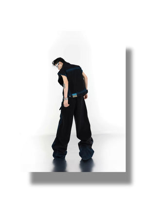 desc::gradient-spray-paint-sleeveless-denim-set-for-men-detail-img-13