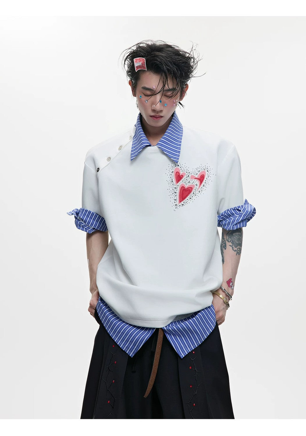 desc::heartbeat-rhinestone-irregular-neck-oversized-tee-detail-img-7