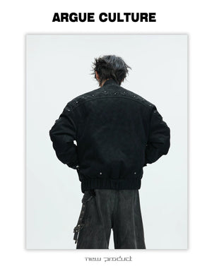 desc::heavy-embroidered-washed-leather-padded-streetwear-jacket-detail-img-11