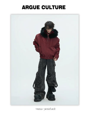 desc::heavy-embroidered-washed-leather-padded-streetwear-jacket-detail-img-32