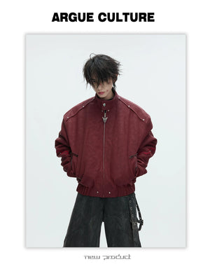 desc::heavy-embroidered-washed-leather-padded-streetwear-jacket-detail-img-35