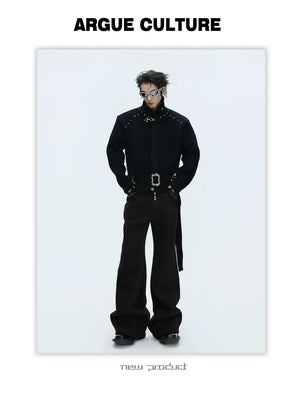 desc::heavyweight-cropped-zip-up-cardigan-retro-stand-collar-knit-detail-img-15