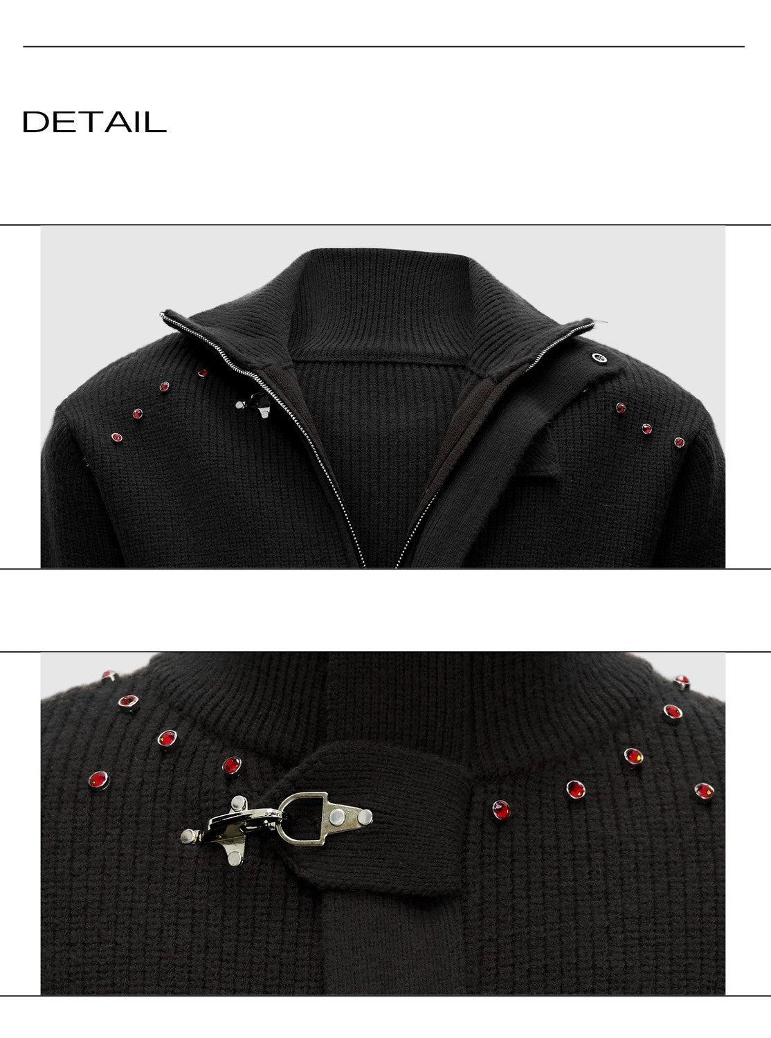 desc::heavyweight-cropped-zip-up-cardigan-retro-stand-collar-knit-detail-img-19