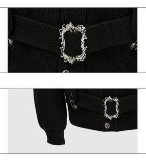 desc::heavyweight-cropped-zip-up-cardigan-retro-stand-collar-knit-detail-img-20