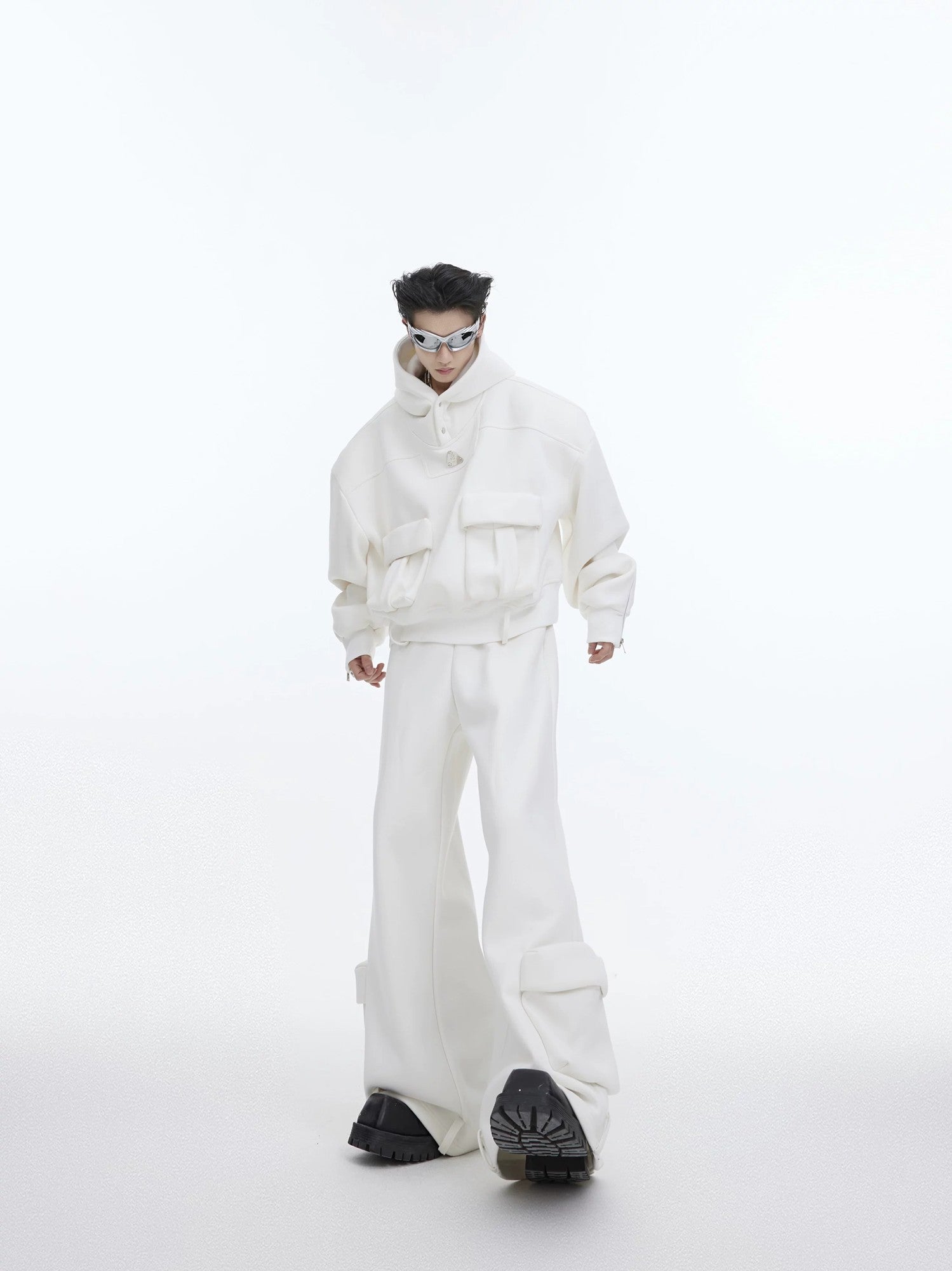 Detailed texture of the premium heavyweight fleece lining