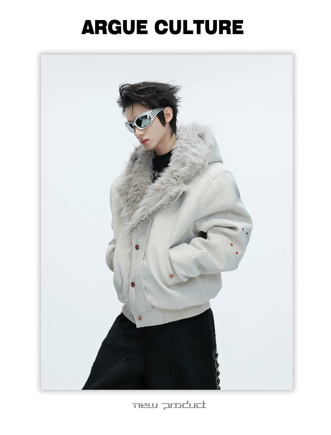 desc::heavyweight-faux-fur-hooded-jacket-urban-streetwear-detail-img-13