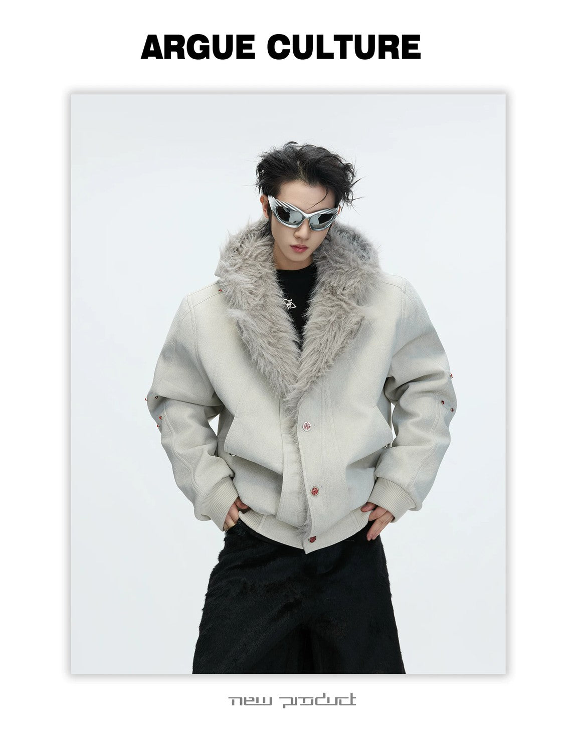 desc::heavyweight-faux-fur-hooded-jacket-urban-streetwear-detail-img-2