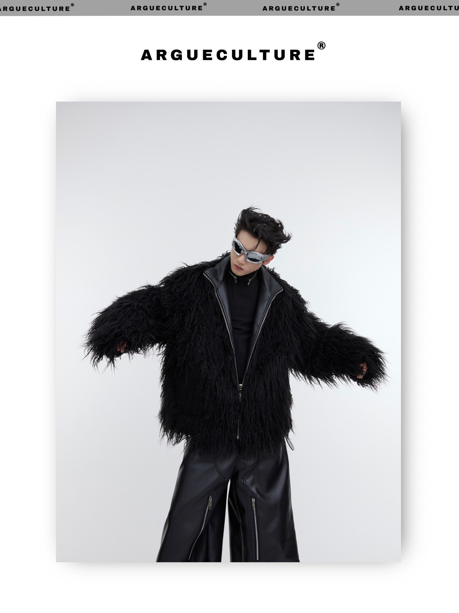 desc::heavyweight-faux-fur-wavy-jacket-vintage-streetwear-detail-img-12