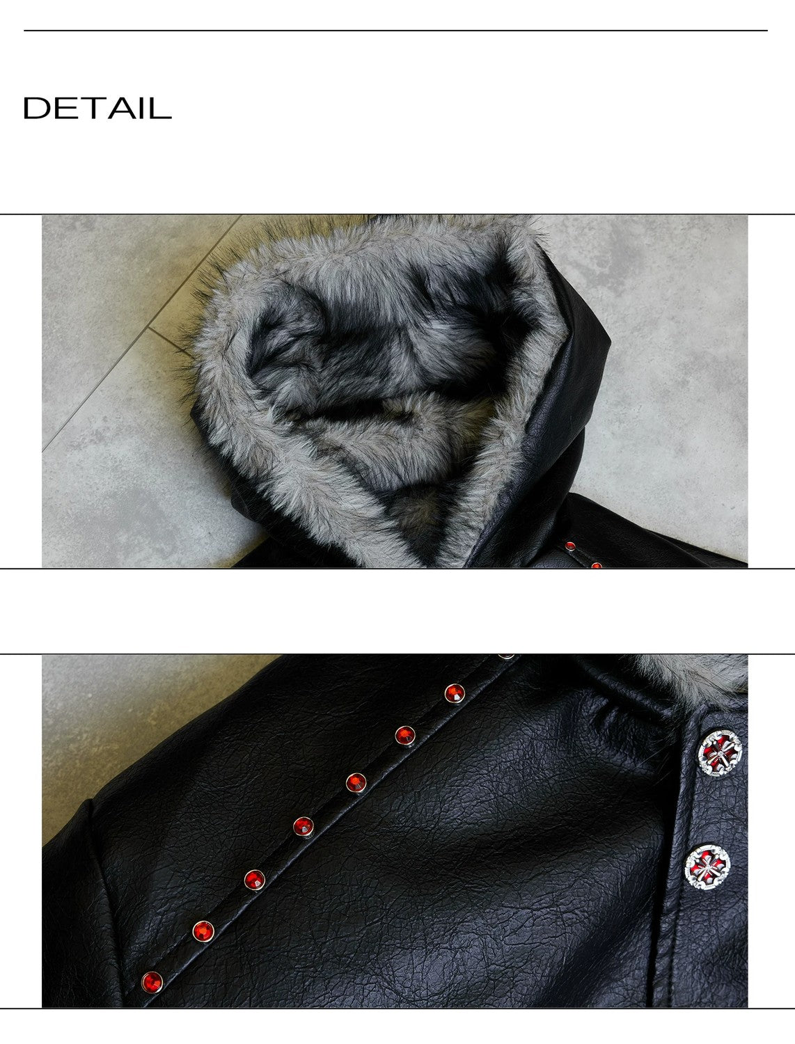 desc::heavyweight-faux-leather-fur-hooded-jacket-boxy-streetwear-detail-img-1