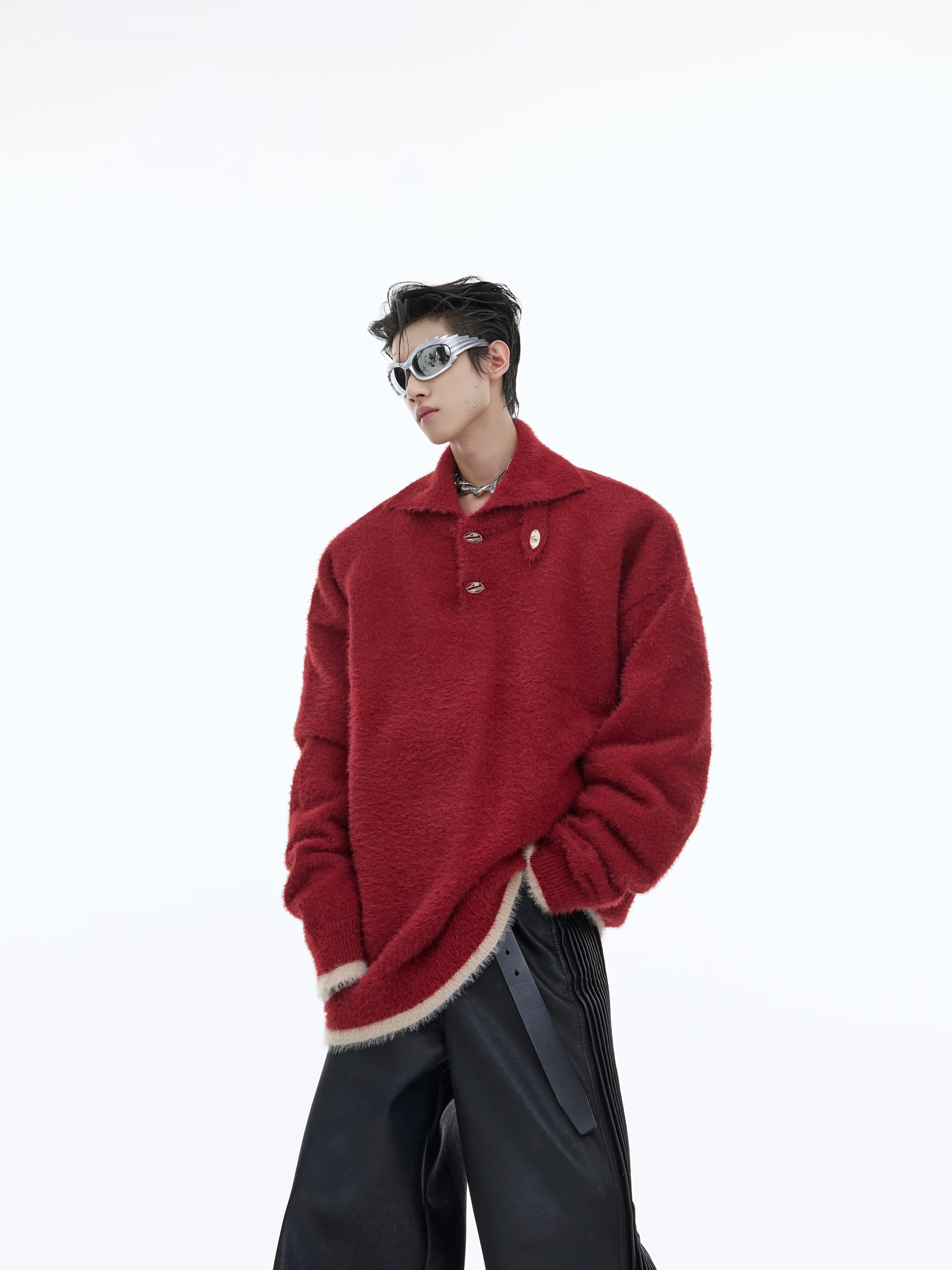 heavyweight-oversized-polo-knit-sweater-streetwear-top-green