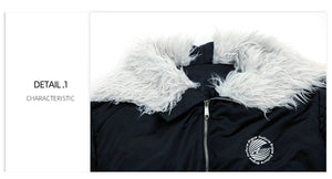 desc::heavyweight-plush-bomber-jacket-with-split-zip-hood-detail-img-1