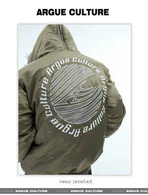 desc::heavyweight-plush-bomber-jacket-with-split-zip-hood-detail-img-23