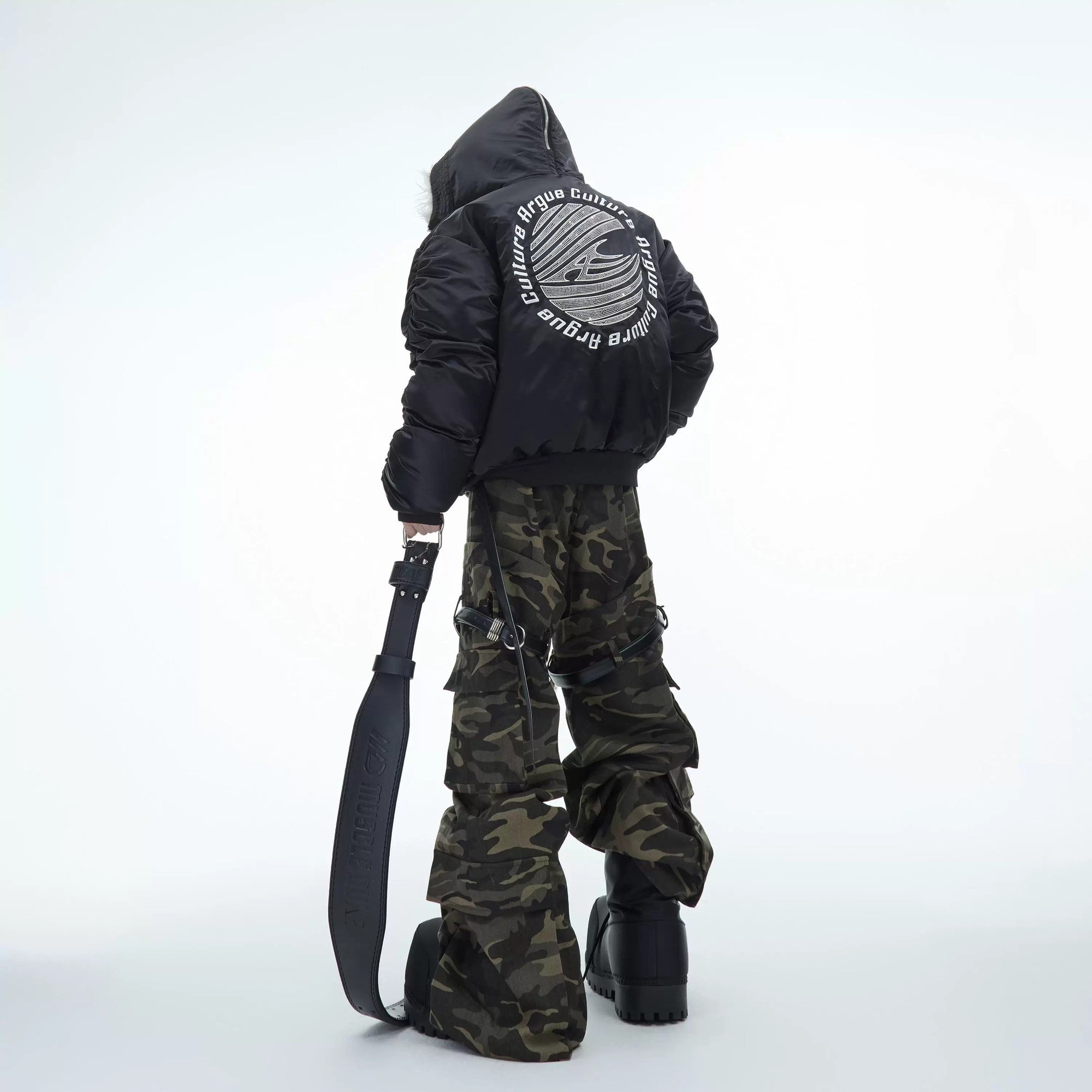 Detail shot of the soft thick plush lining for winter warmth