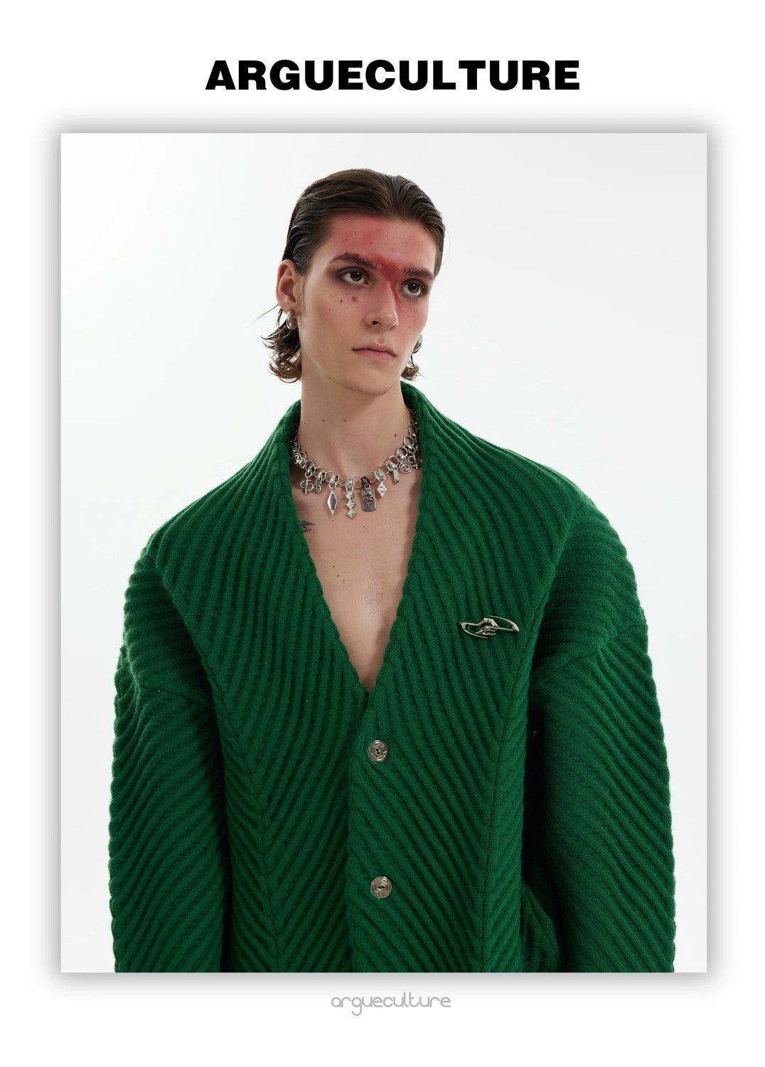 desc::heavyweight-ribbed-v-neck-cardigan-loose-knit-sweater-detail-img-5