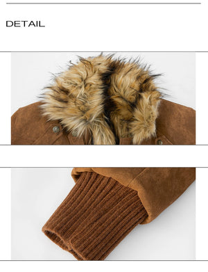 desc::heavyweight-vintage-suede-jacket-with-faux-fur-collar-detail-img-9