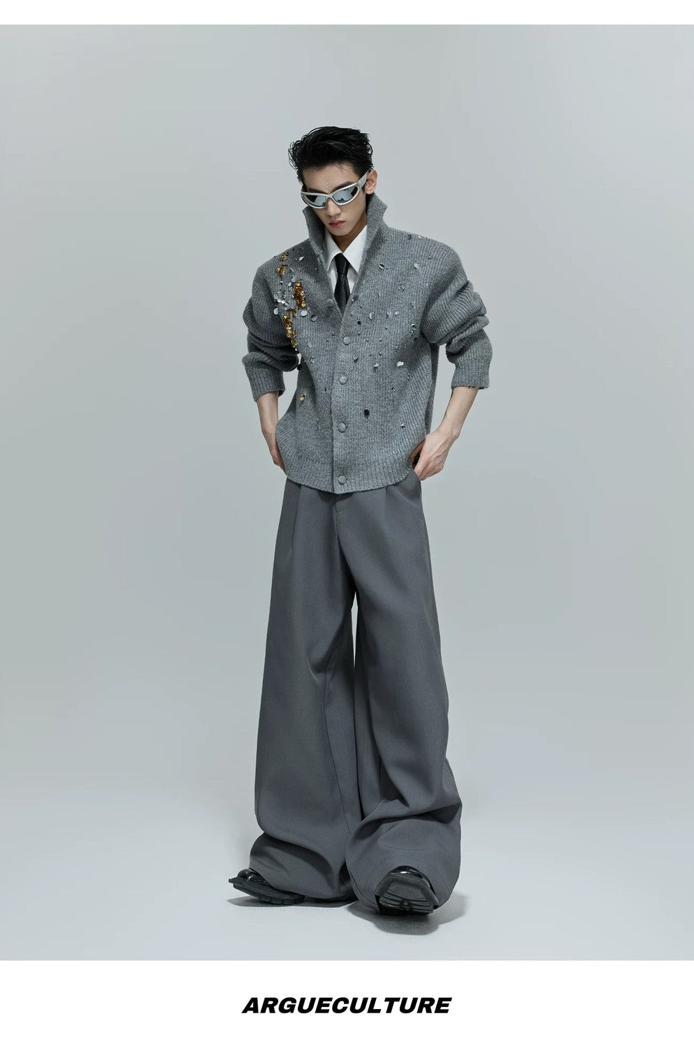 desc::high-neck-sequin-wool-sweater-heavyweight-relaxed-knit-detail-img-4