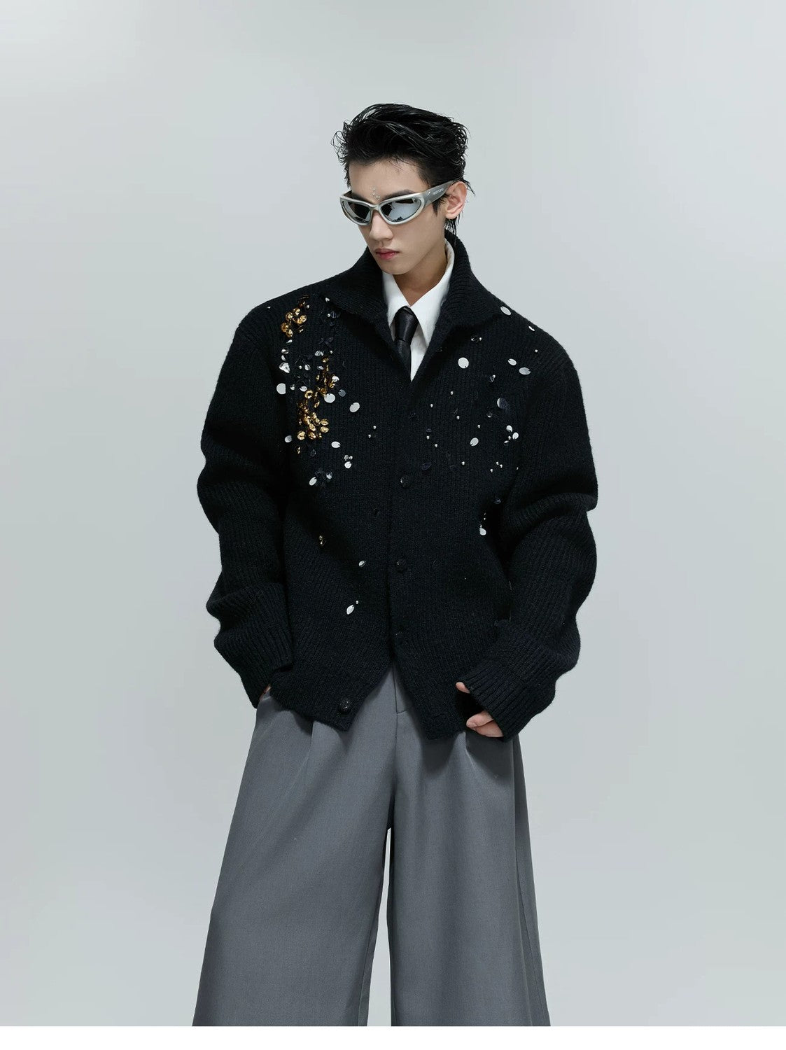 desc::high-neck-sequin-wool-sweater-heavyweight-relaxed-knit-detail-img-6