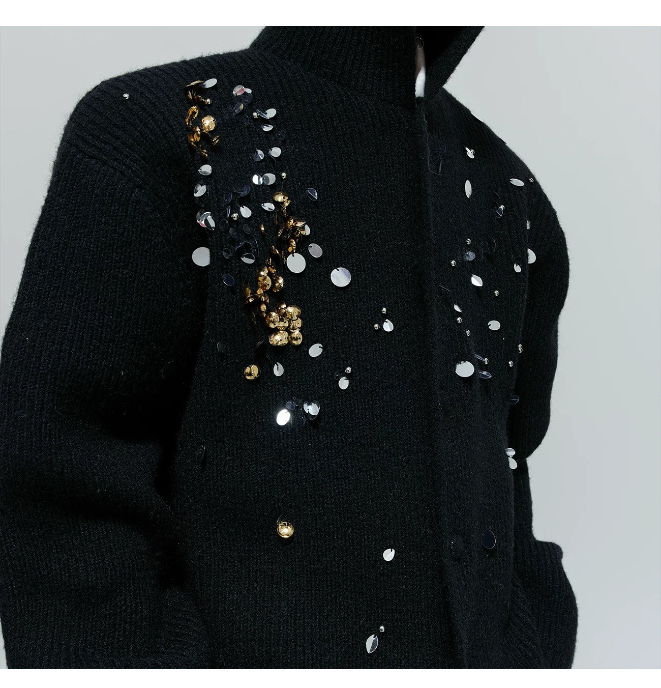 desc::high-neck-sequin-wool-sweater-heavyweight-relaxed-knit-detail-img-7