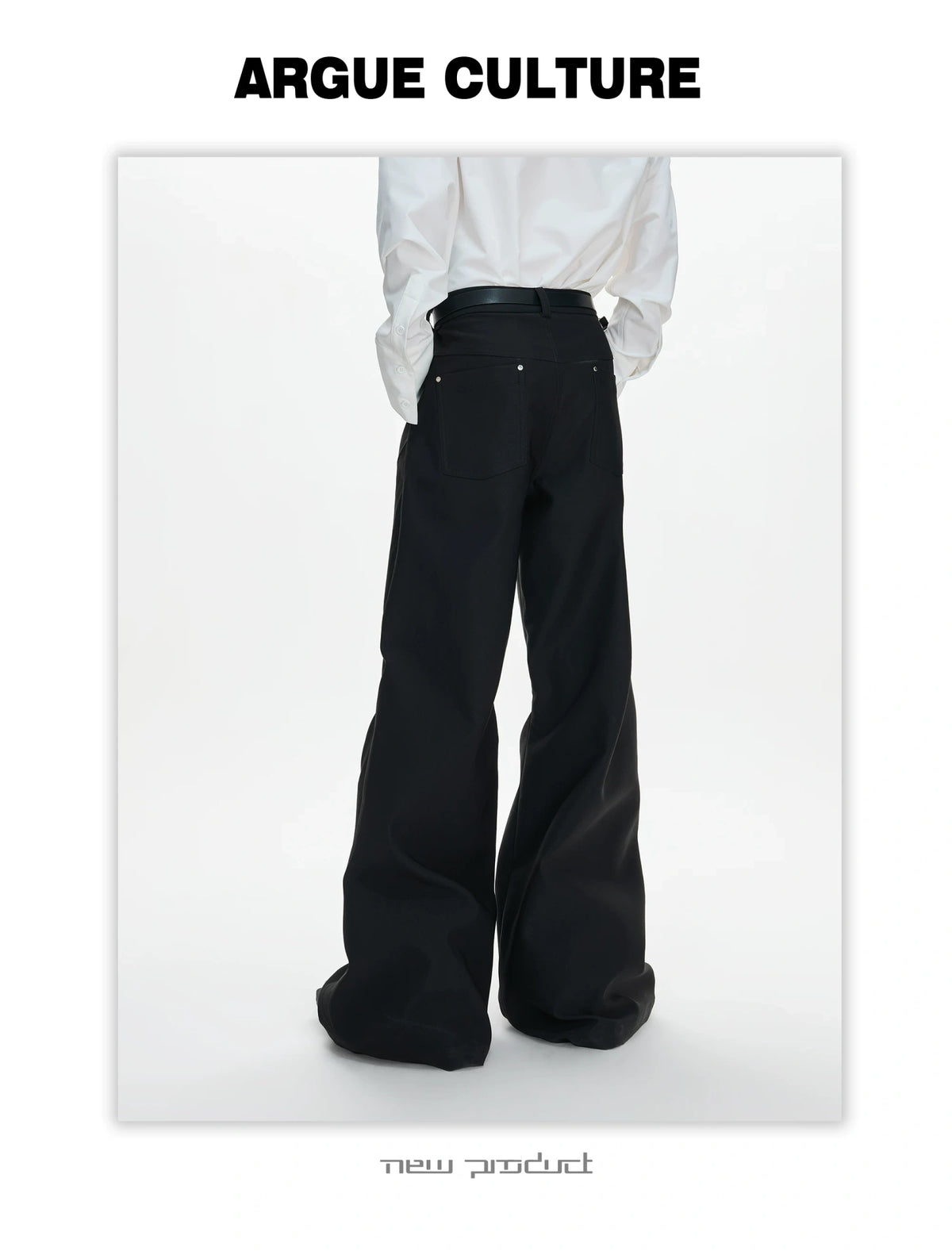 High-Rise Micro-Flare Trousers with Five-Button Front - detail image 23