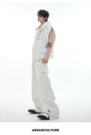 desc::hooded-sleeveless-vest-pants-set-with-metal-buckles-detail-img-9