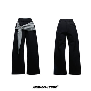 houndstooth-v-neck-streetwear-jacket-drape-pants-set-brown-top