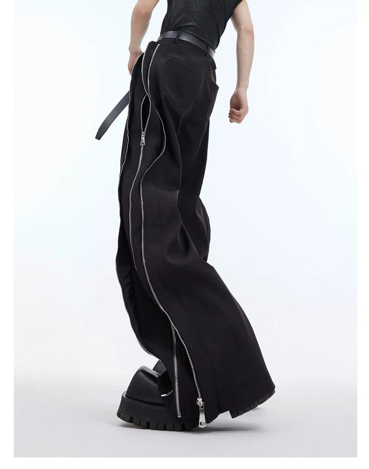 Innovative Casual Trousers with Double Zipper Detailing for Structured - ArguE CulturE